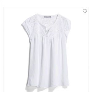 Pale Sky Kiara Eyelet Detail Top